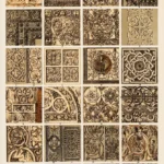 Vintage pattern illustration. Digitally enhanced